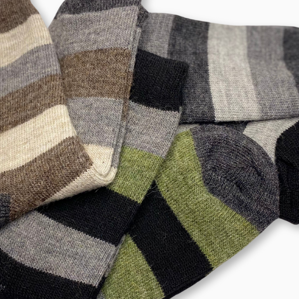 Classic Socks - Pack 3 pairs (Grey/Brown/Green)