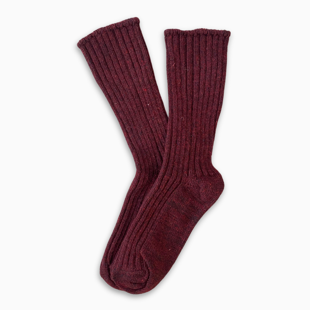 Eco Wool Socks - Bourdeaux