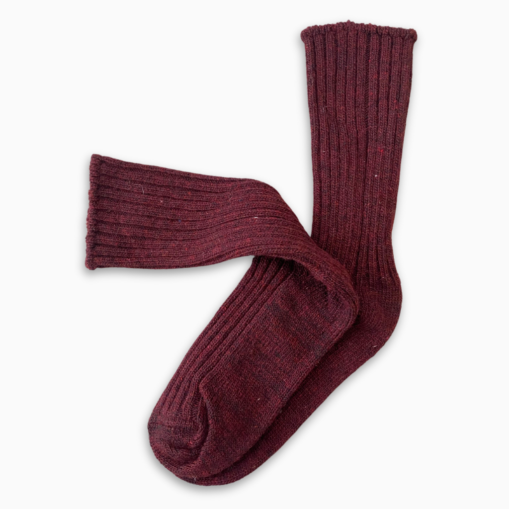 Eco Wool Socks - Bourdeaux