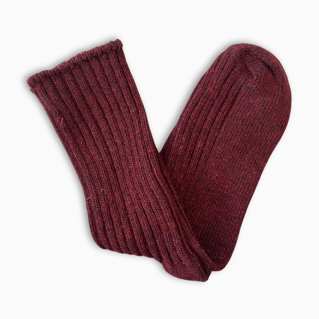 Eco Wool Socks - Bourdeaux