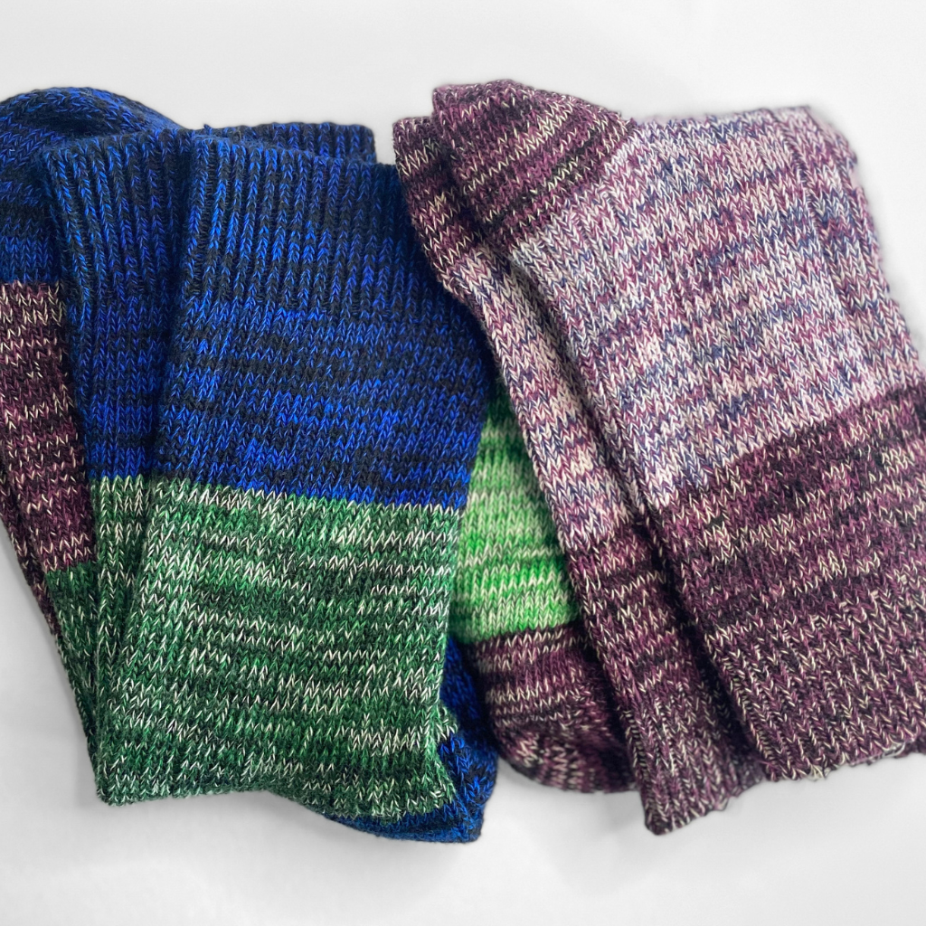 Forest Socks - Pack 2 pairs (Blue/Purple)