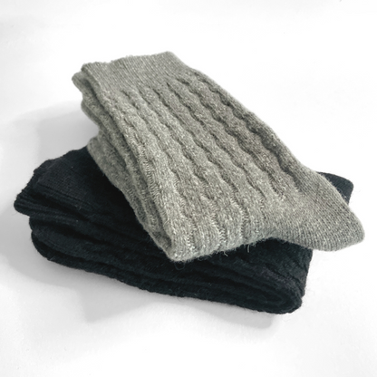 Nature Socks - Pack 2 pairs (Black/Grey)