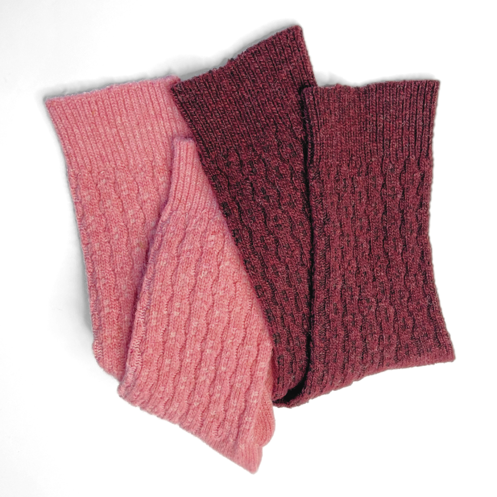 Nature Socks - Pack 2 pairs (Bourdeaux/Pink)